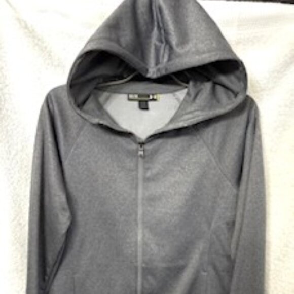 Under Armour 'Storm Coldgear' gray zip closure hooded jacket NWT Size M - Picture 1 of 9